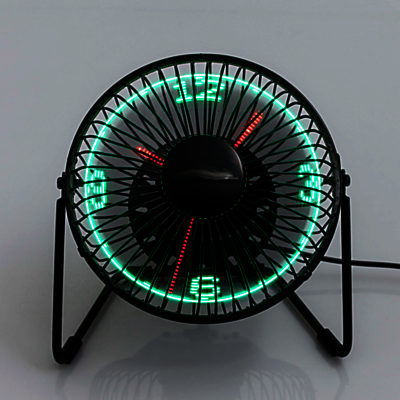 RED5 Desktop LED Clock Fan with Stand RED5 Desktop LED Clock Fan with Stand